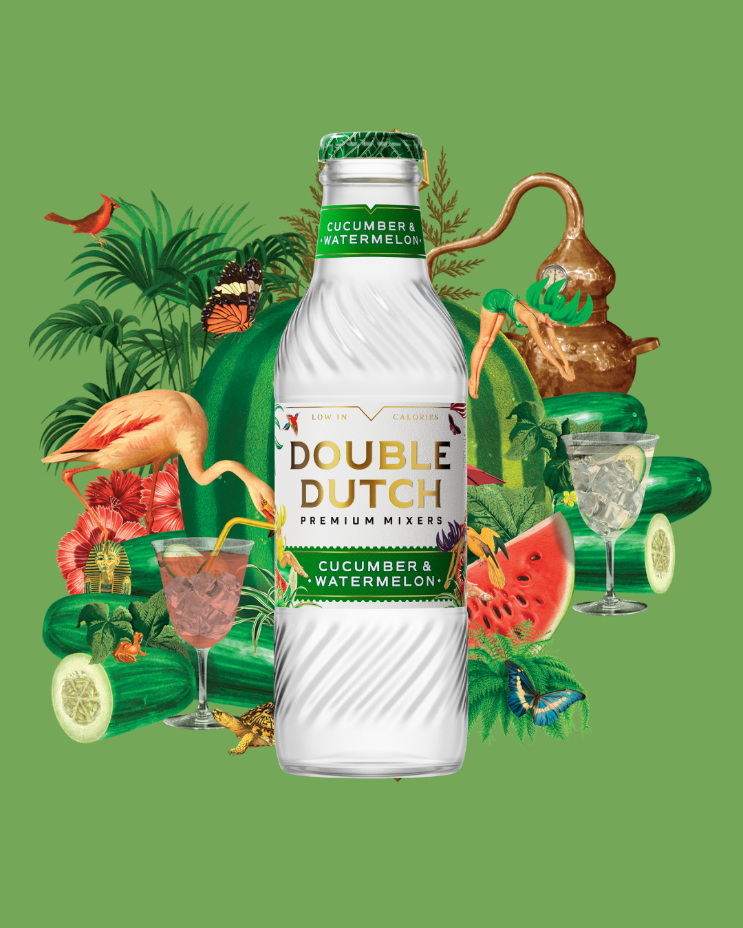 Double Dutch Cucumber & Watermelon 24x20cl