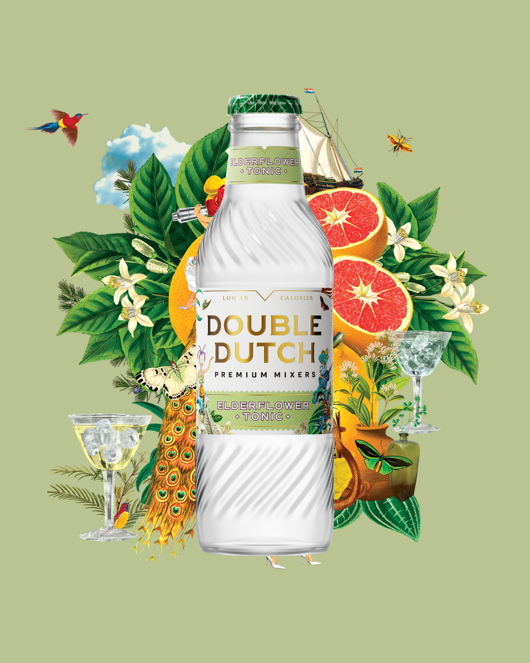 Double Dutch Elderflower Tonic Water 24x20cl