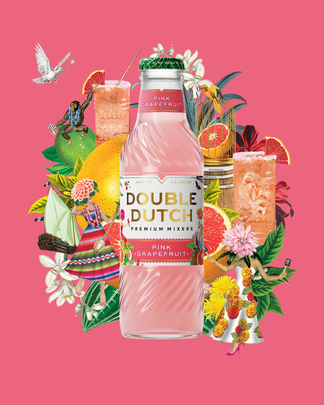 Double Dutch Pink Grapefruit 24x20cl